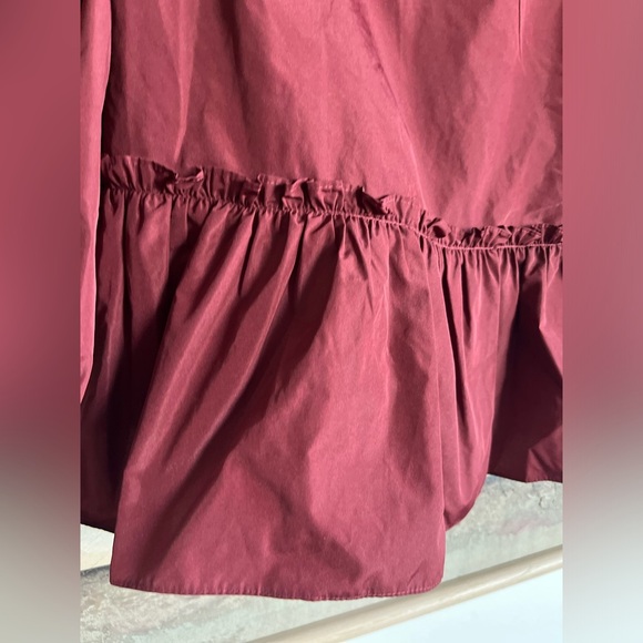 Cinq à Sept Burgundy Peplum Blouse - Picture 9 of 16